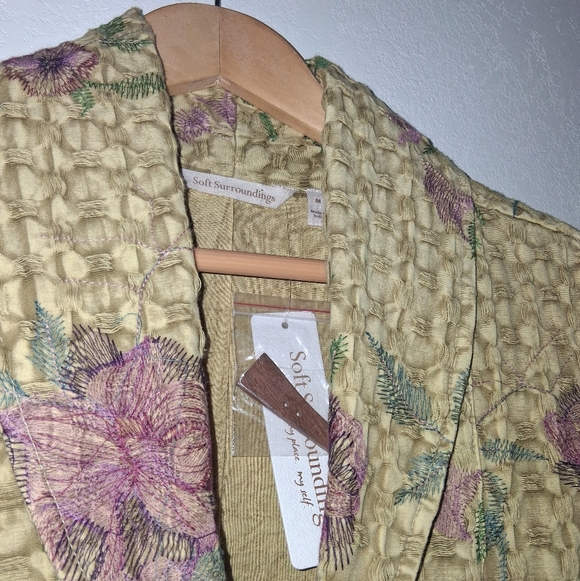 NWT SOFT SURROUNDINGS Floral Phoenicia Jacket - Picture 4 of 6